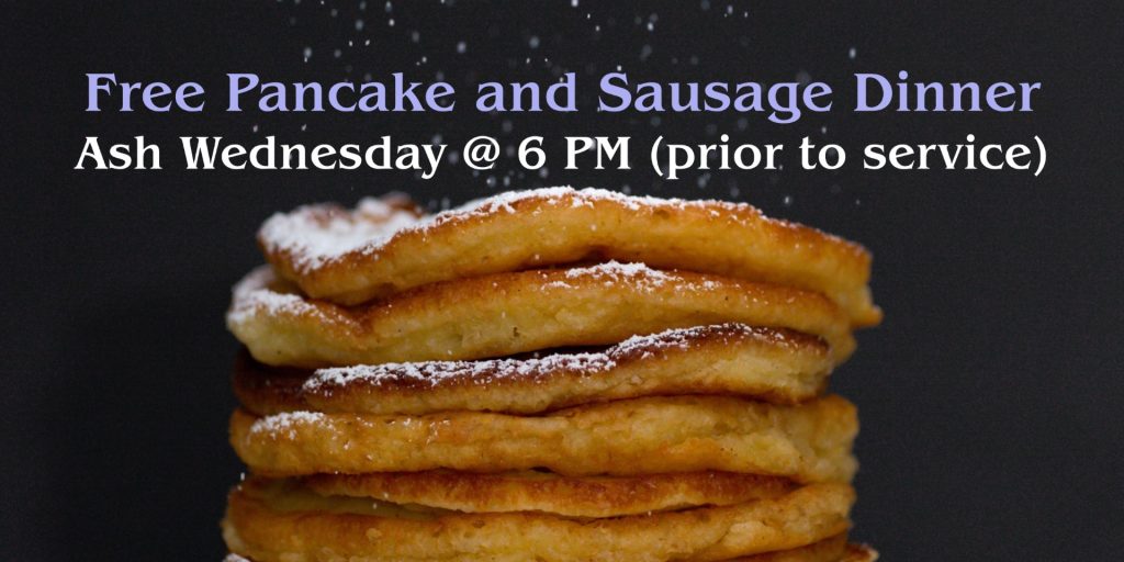 Ash Wednesday Dinner